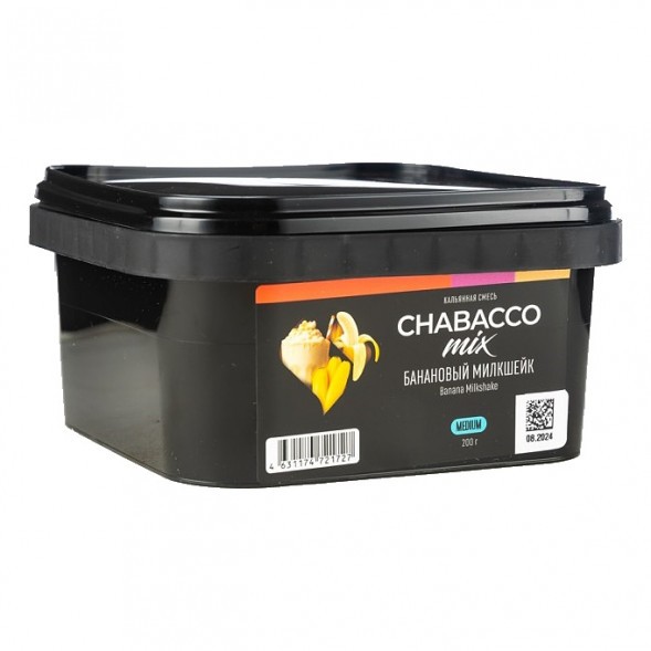 Смесь Chabacco MIX MEDIUM - Banana Milkshake (Банановый Милкшейк, 200 грамм) купить в Воронеже