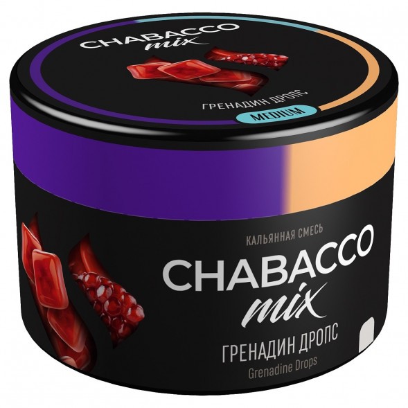 Смесь Chabacco MIX MEDIUM - Grenadine Drops (Гренадин Дропс, 40 грамм) купить в Воронеже