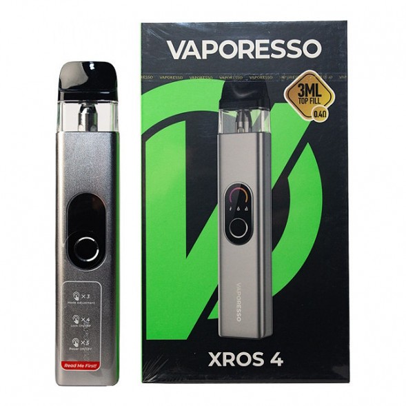 Электронная сигарета Vaporesso XROS 4 - Silver (Серебряная) купить в Воронеже