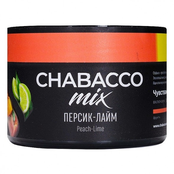 Смесь Chabacco MIX MEDIUM - Peach Lime (Персик - Лайм, 40 грамм) купить в Воронеже