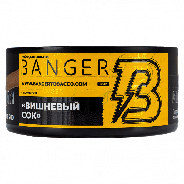 Табак Banger - Cherry Juice (Вишнёвый Сок, 100 грамм) купить в Воронеже