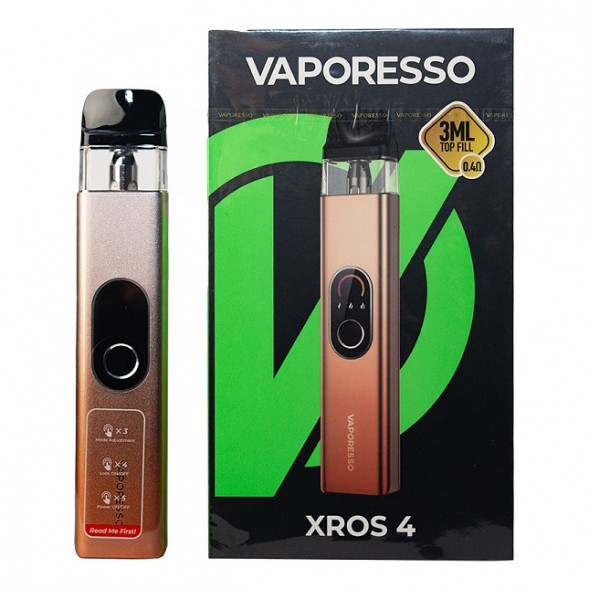 Электронная сигарета Vaporesso XROS 4 - Champagne Gold (Шампанское Золото) купить в Воронеже