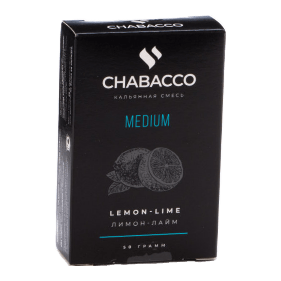 Смесь Chabacco MEDIUM - Lemon-Lime (Лимон - Лайм, 50 грамм) купить в Воронеже