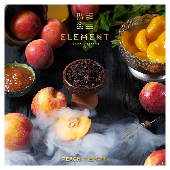 Табак Element Вода - Peach (Персик, 100 грамм) купить в Воронеже