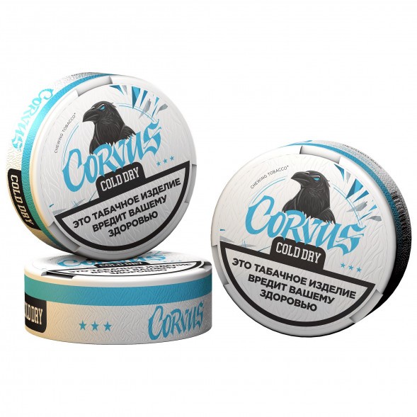 Табак жевательный CORVUS - Cold Dry MEDIUM (13 грамм) купить в Воронеже
