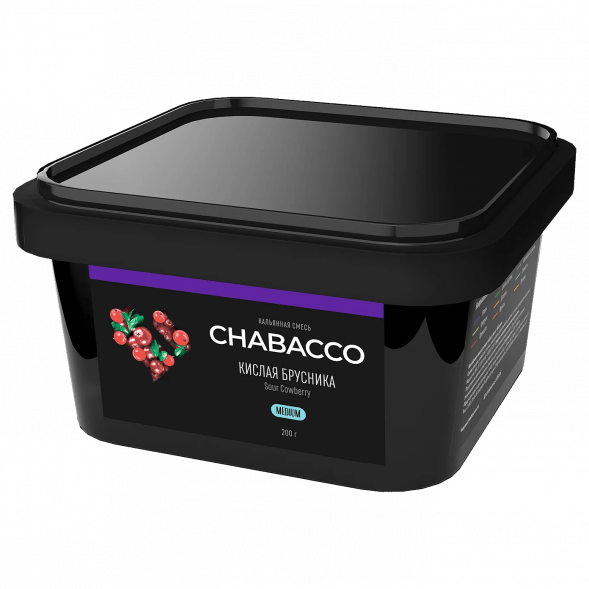 Смесь Chabacco MEDIUM - Sour Cowberry (Кислая Брусника, 200 грамм) купить в Воронеже