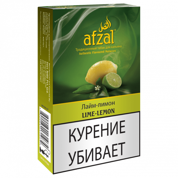 Табак Afzal - Lime-Lemon (Лимон и Лайм, 40 грамм) купить в Воронеже