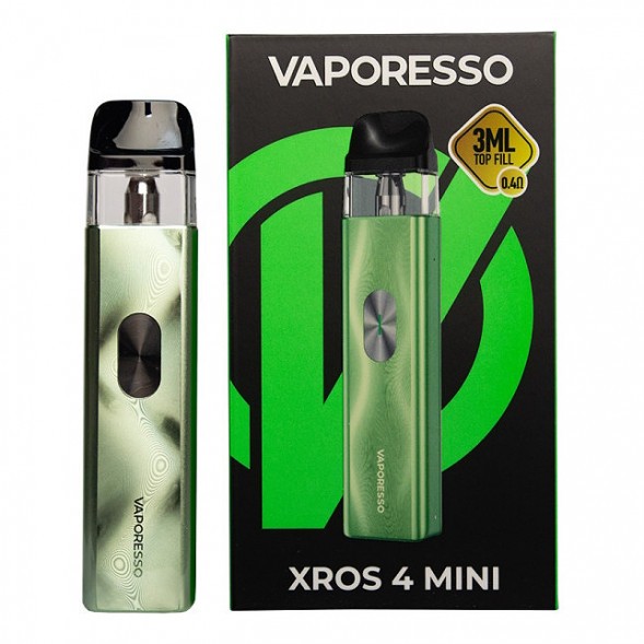 Электронная сигарета Vaporesso XROS 4 Mini - Ice Green (Зелёный Лёд) купить в Воронеже