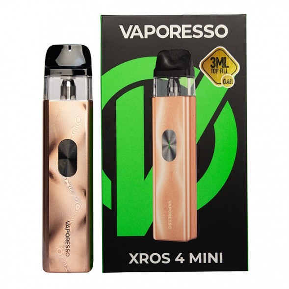 Электронная сигарета Vaporesso XROS 4 Mini - Champagne Gold (Золотое Шампанское) купить в Воронеже