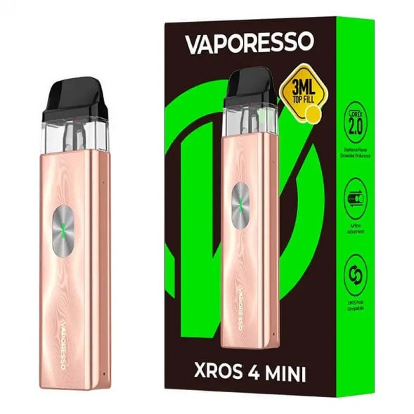 Электронная сигарета Vaporesso XROS 4 Mini - Champagne Gold (Золотое Шампанское) купить в Воронеже