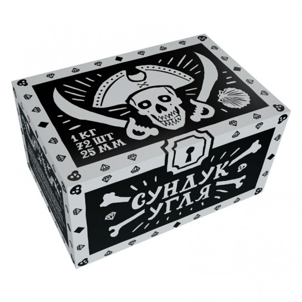 Уголь Хулиган - Сундук Угля (25 мм, 72 кубика) купить в Воронеже