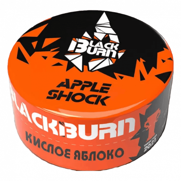 Табак BlackBurn - Apple Shock (Кислое Яблоко, 25 грамм) купить в Воронеже