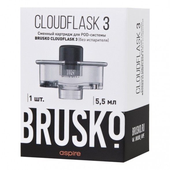 Сменный картридж Brusko - Cloudflask 3 (5.5 мл., 1 шт., без испарителя) купить в Воронеже