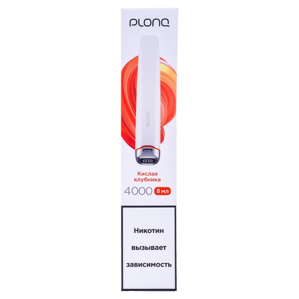 PLONQ PLUS PRO - Кислая Клубника (Sour Strawberry, 4000 затяжек) купить в Воронеже