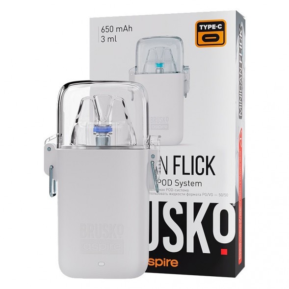 Электронная сигарета Brusko - Minican Flick (Белый) купить в Воронеже