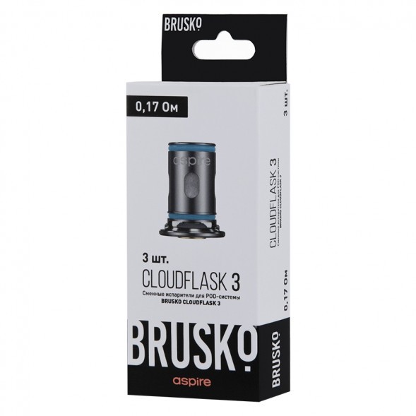 Испарители для Brusko Cloudflask 3 (0.17 Ом, 3 шт.) купить в Воронеже