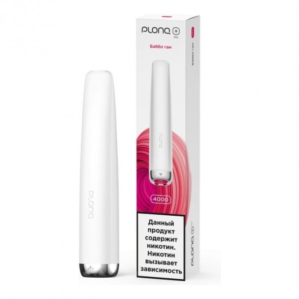 PLONQ PLUS PRO - Баббл Гам (Bubble Gum, 4000 затяжек) купить в Воронеже