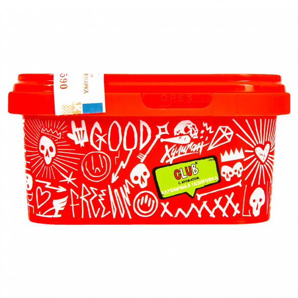 Табак Хулиган - CLUB (Клубничная Газировка, 200 грамм) купить в Воронеже