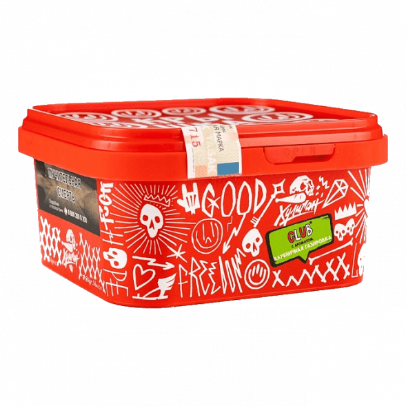 Табак Хулиган - CLUB (Клубничная Газировка, 200 грамм) купить в Воронеже