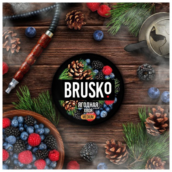 Смесь Brusko Medium - Ягодная Хвоя (50 грамм) купить в Воронеже