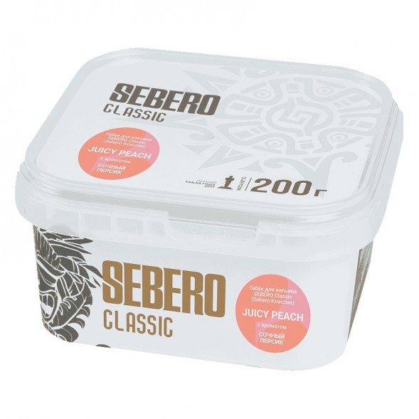 Табак Sebero - Juicy Peach (Сочный Персик, 200 грамм) купить в Воронеже