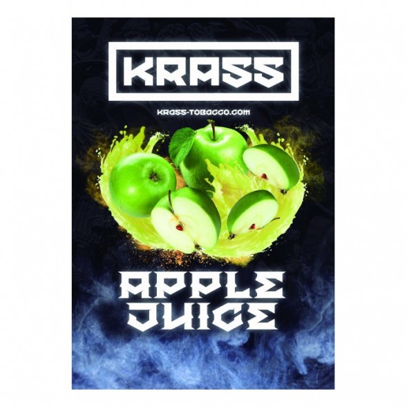 Табак Krass Black - Apple Juice (Яблочный Сок, 100 грамм) купить в Воронеже