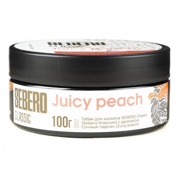 Табак Sebero - Juicy Peach (Сочный Персик, 100 грамм) купить в Воронеже