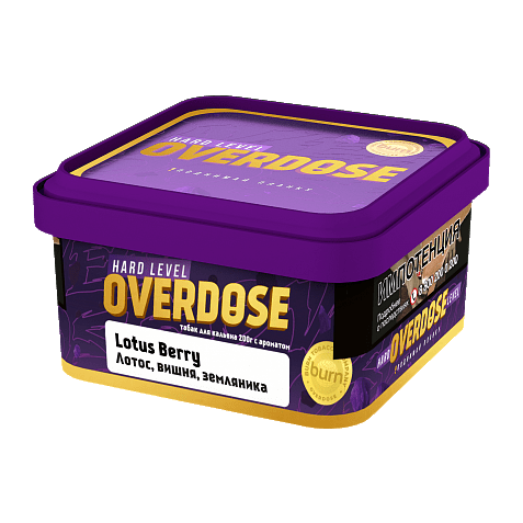 Табак Overdose - Lotus Berry (Лотос, Вишня, Земляника, 200 грамм) купить в Воронеже