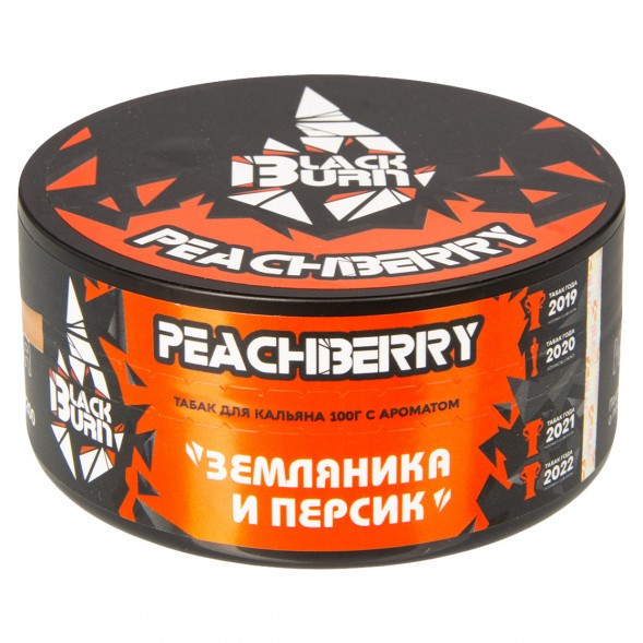 Табак BlackBurn - Peachberry (Земляника и Персик, 100 грамм) купить в Воронеже