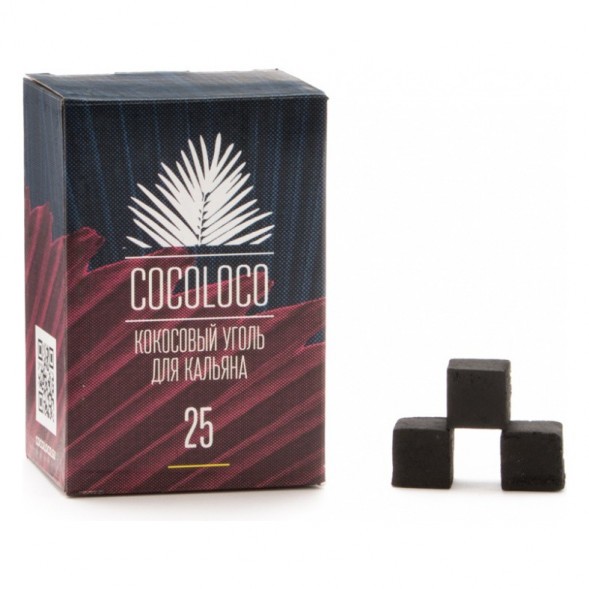 Уголь CocoLoco (25 мм, 72 кубика) купить в Воронеже