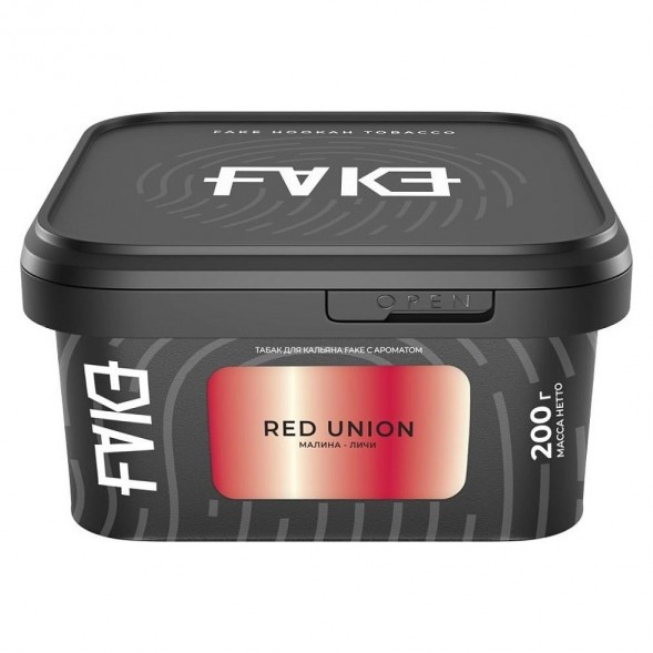 Табак FAKE - Red Union (Малина и Личи, 200 грамм) купить в Воронеже