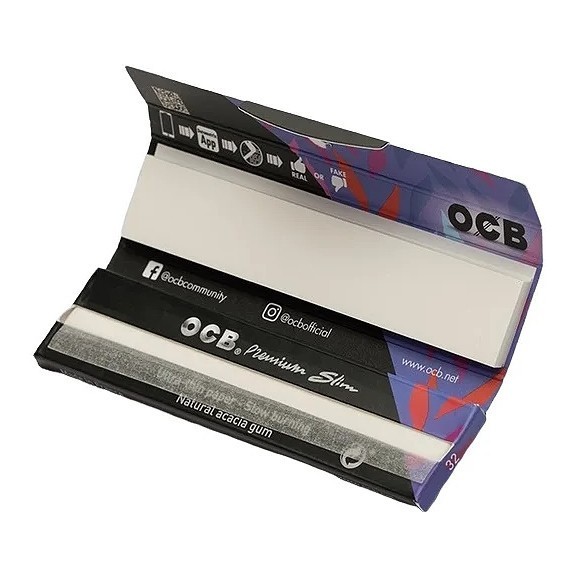 Бумага для самокруток OCB - SLIM Premium +FILTERS (32 штуки) купить в Воронеже